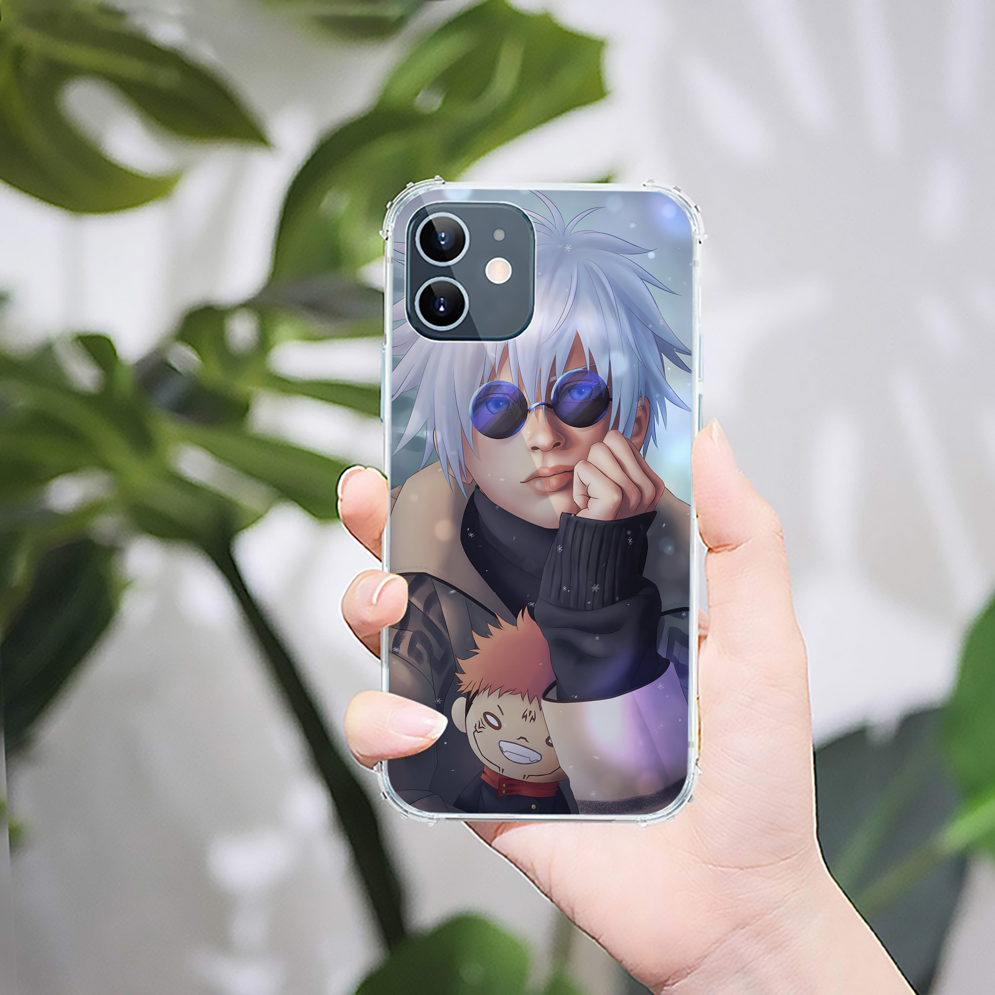 （画像用） 呪術廻戦 Jujutsu Kaisen 【iPhone 12シリーズ対応】透明スマホケース（クリアソフトケース）